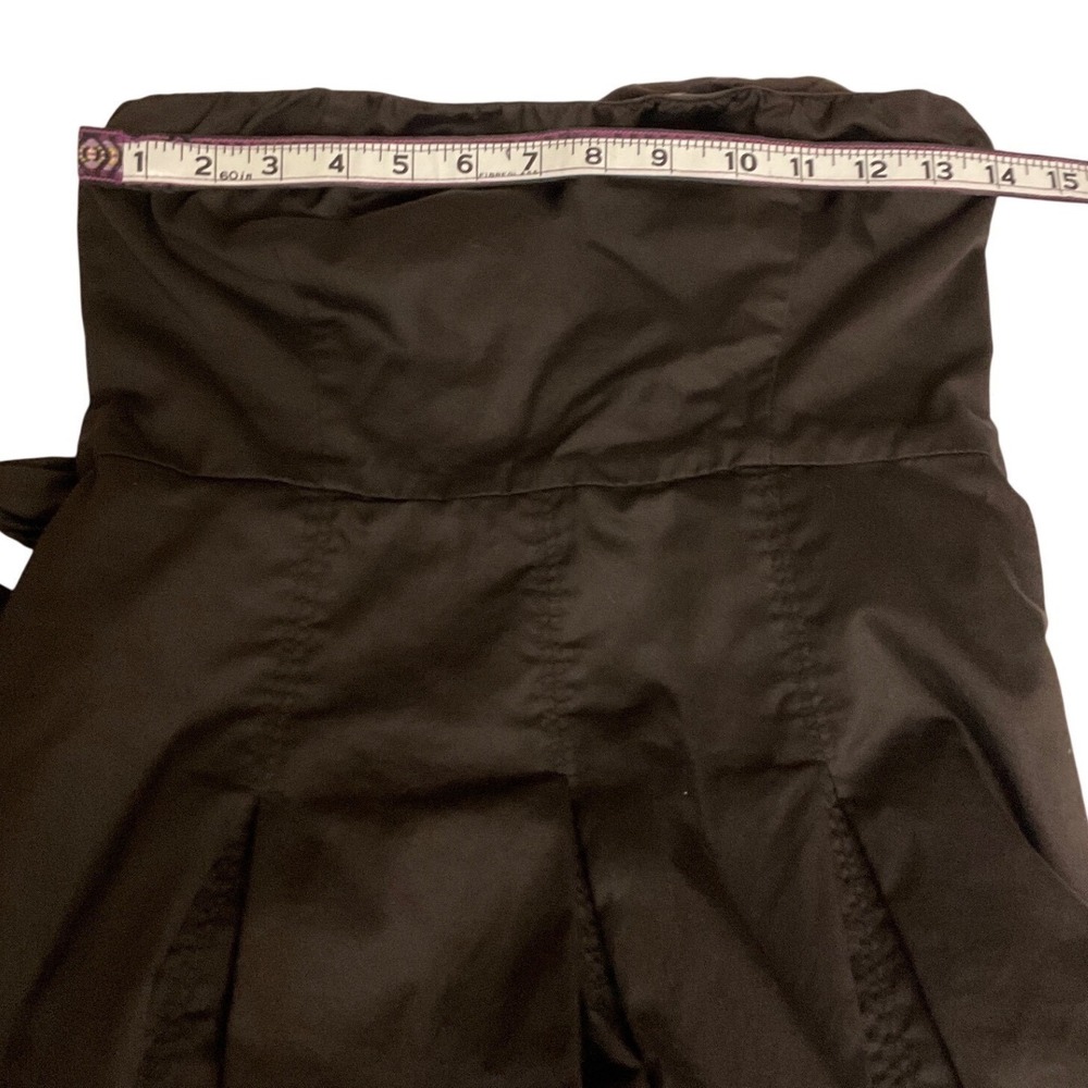 Y2K The Limited Strapless Fit and Flare Cocktail Dress Womens 4 Brown Cotton - Picture 11 of 13